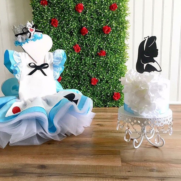 blue dress for baby girl Classic “Alice in Wonderland” Romper Set – MintPinkSugar